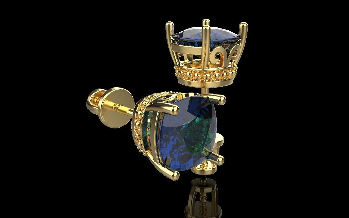 Ring and Studs set 60411 3D print model_1