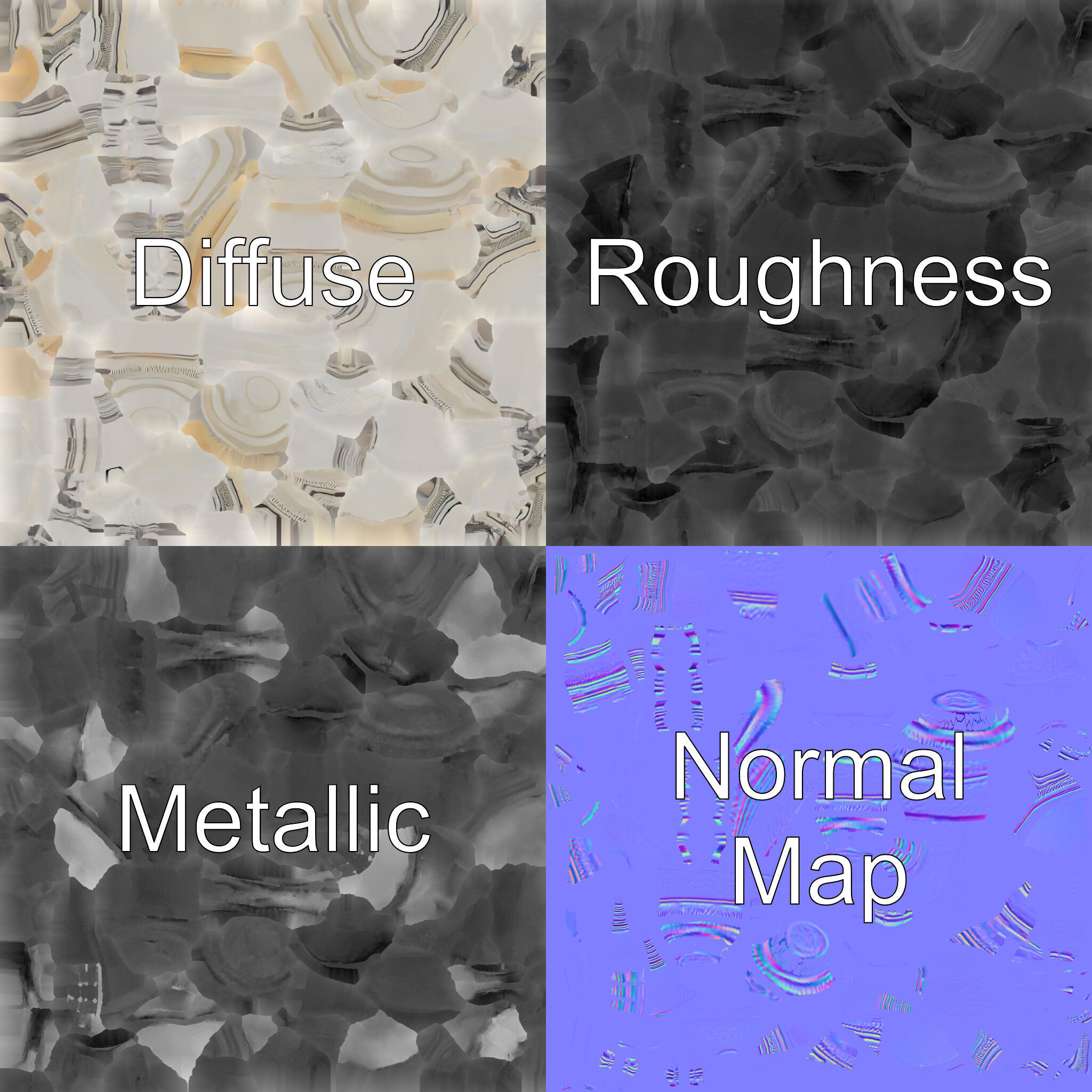 Silver Candelabra Three-Armed Reflective model pack Low-poly 3D model_1