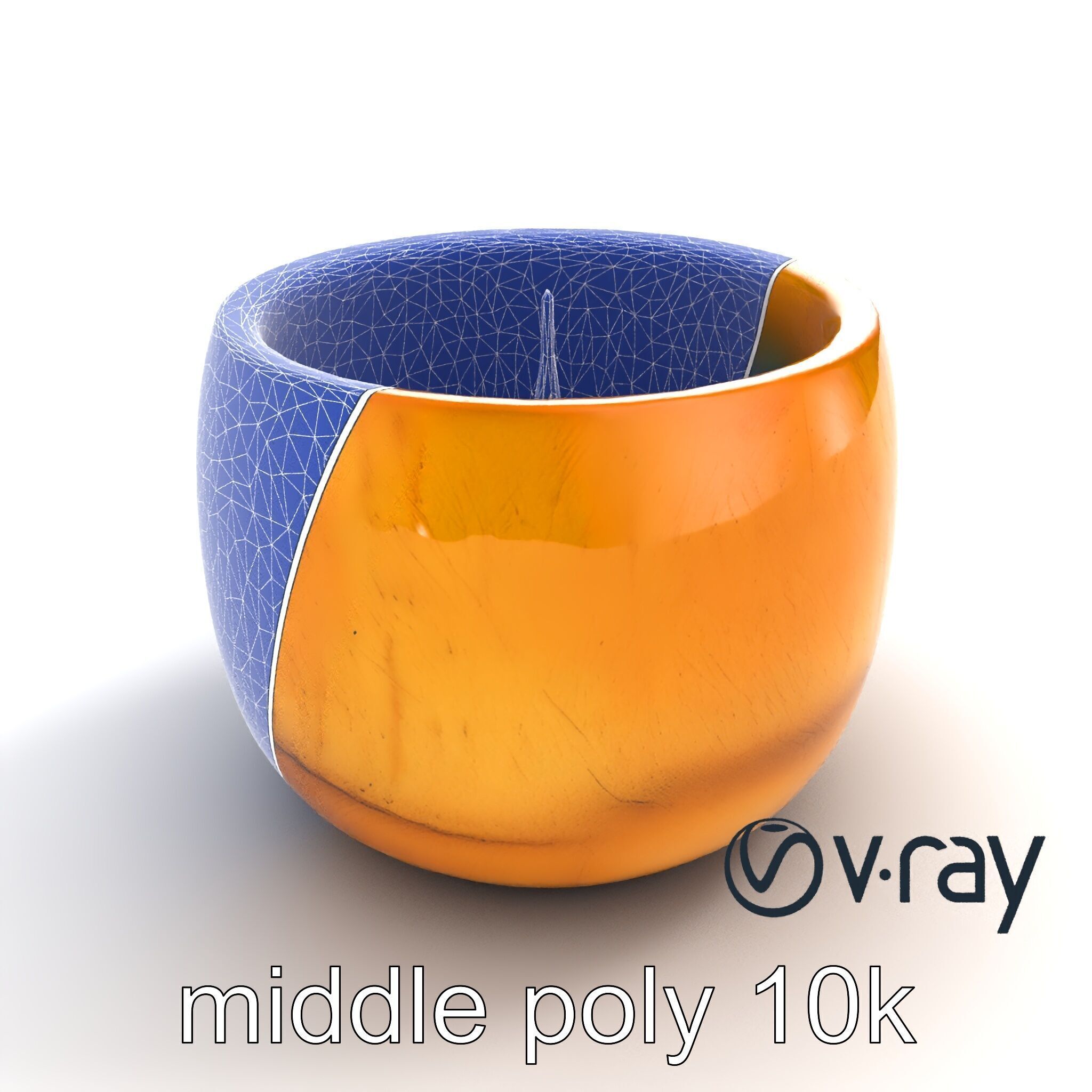 Rustic Symmetrical Candle Holder model pack Low-poly 3D model_15