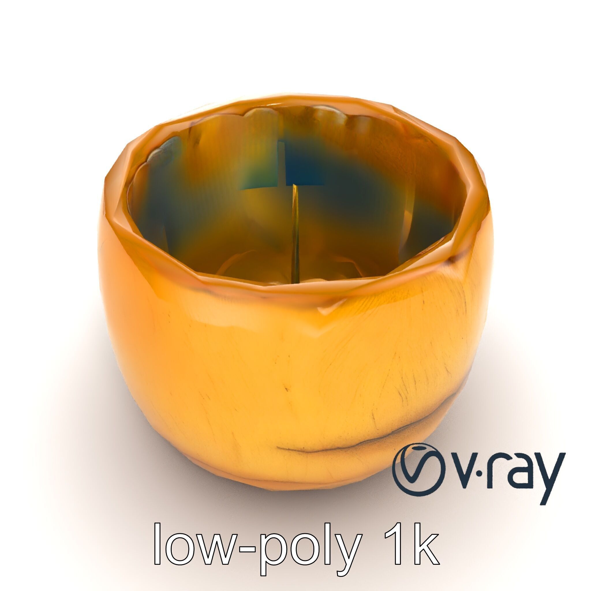 Rustic Symmetrical Candle Holder model pack Low-poly 3D model_11