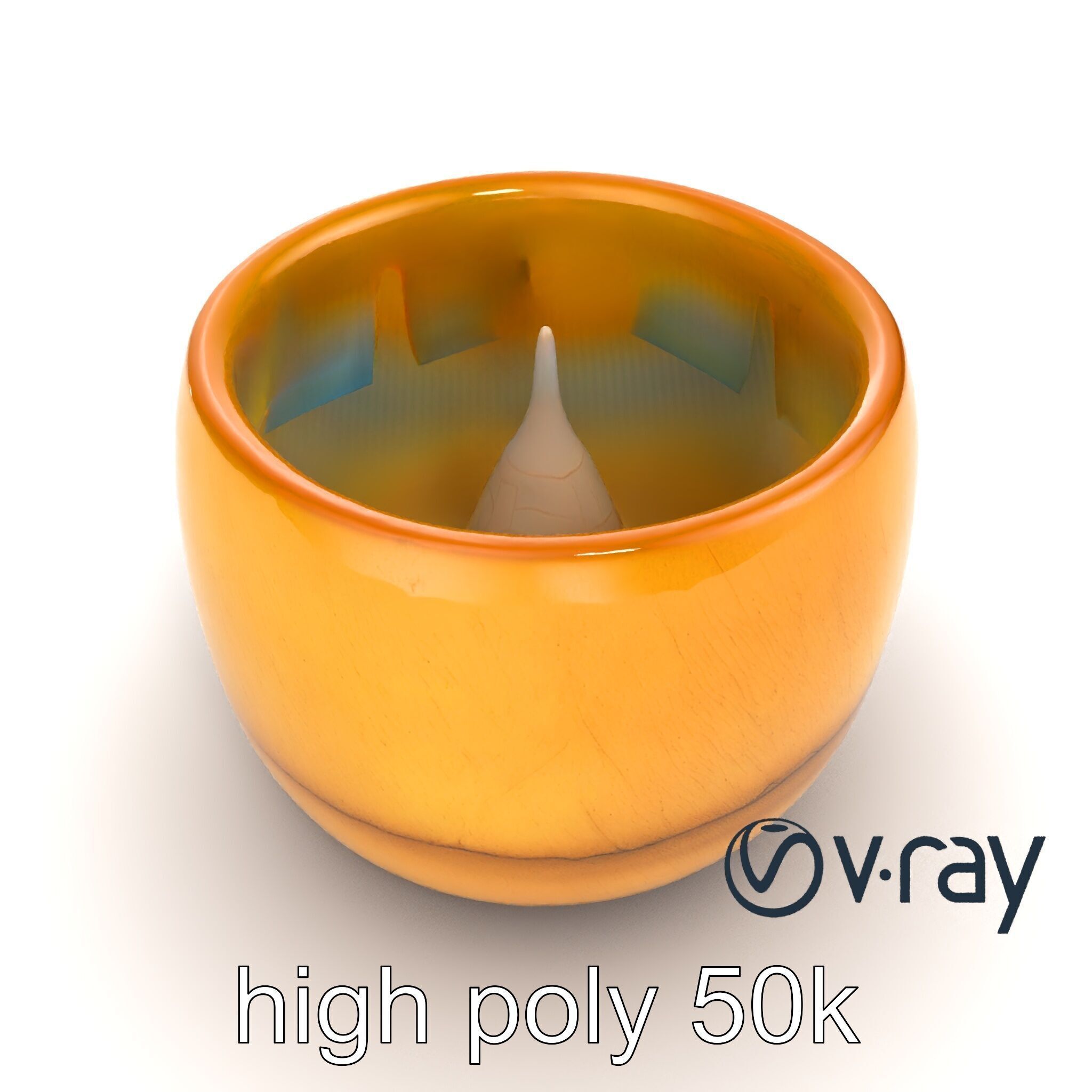 Rustic Symmetrical Candle Holder model pack Low-poly 3D model_13