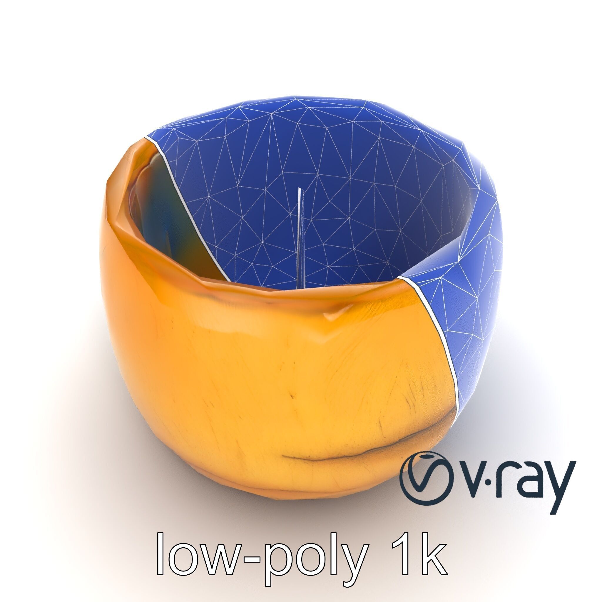 Rustic Symmetrical Candle Holder model pack Low-poly 3D model_16