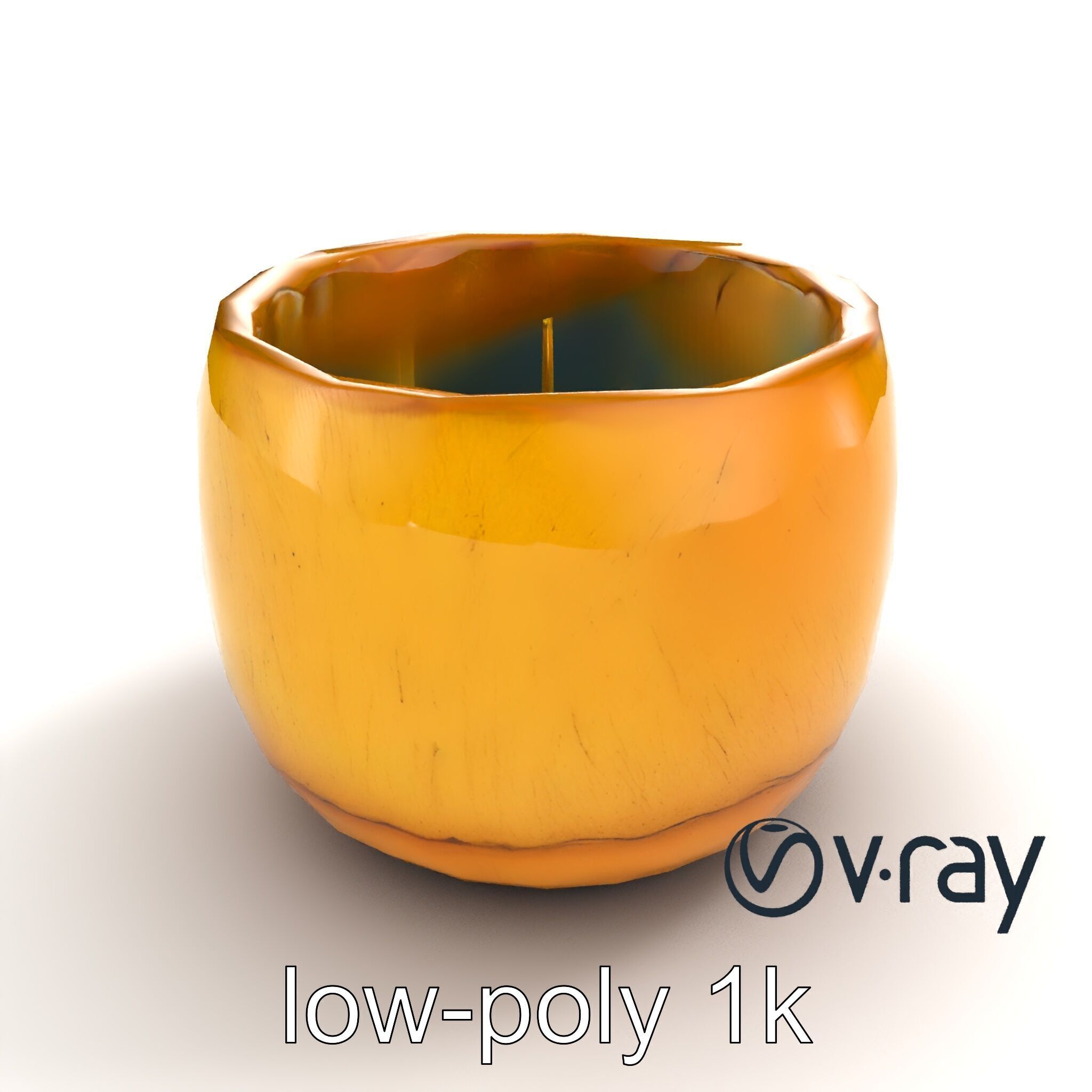 Rustic Symmetrical Candle Holder model pack Low-poly 3D model_8