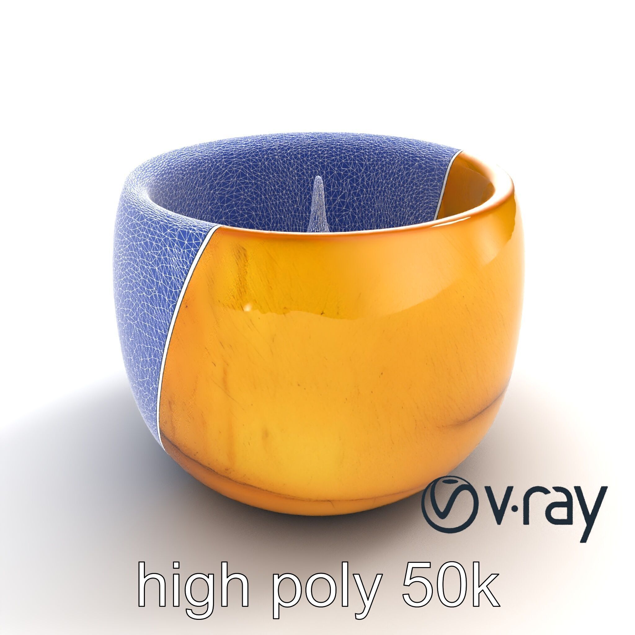 Rustic Symmetrical Candle Holder model pack Low-poly 3D model_24