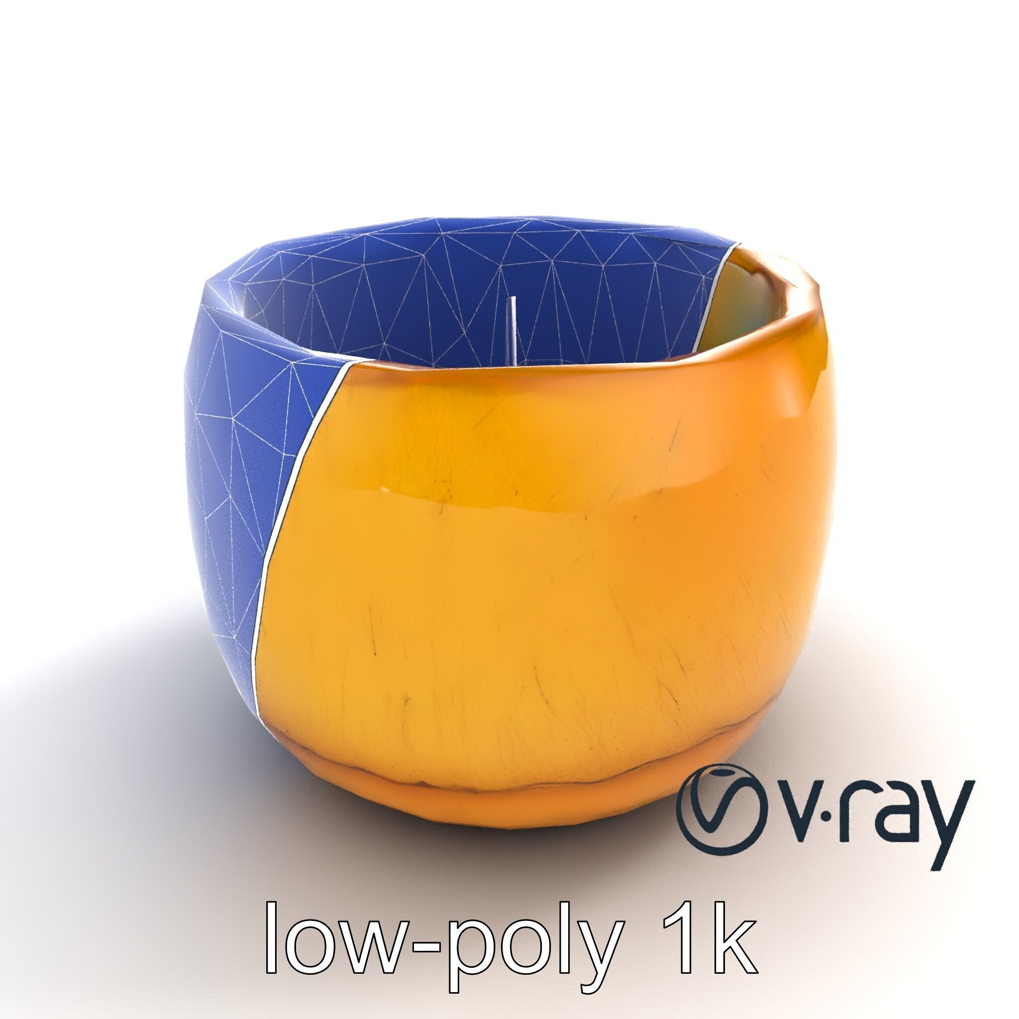 Rustic Symmetrical Candle Holder model pack Low-poly 3D model_21