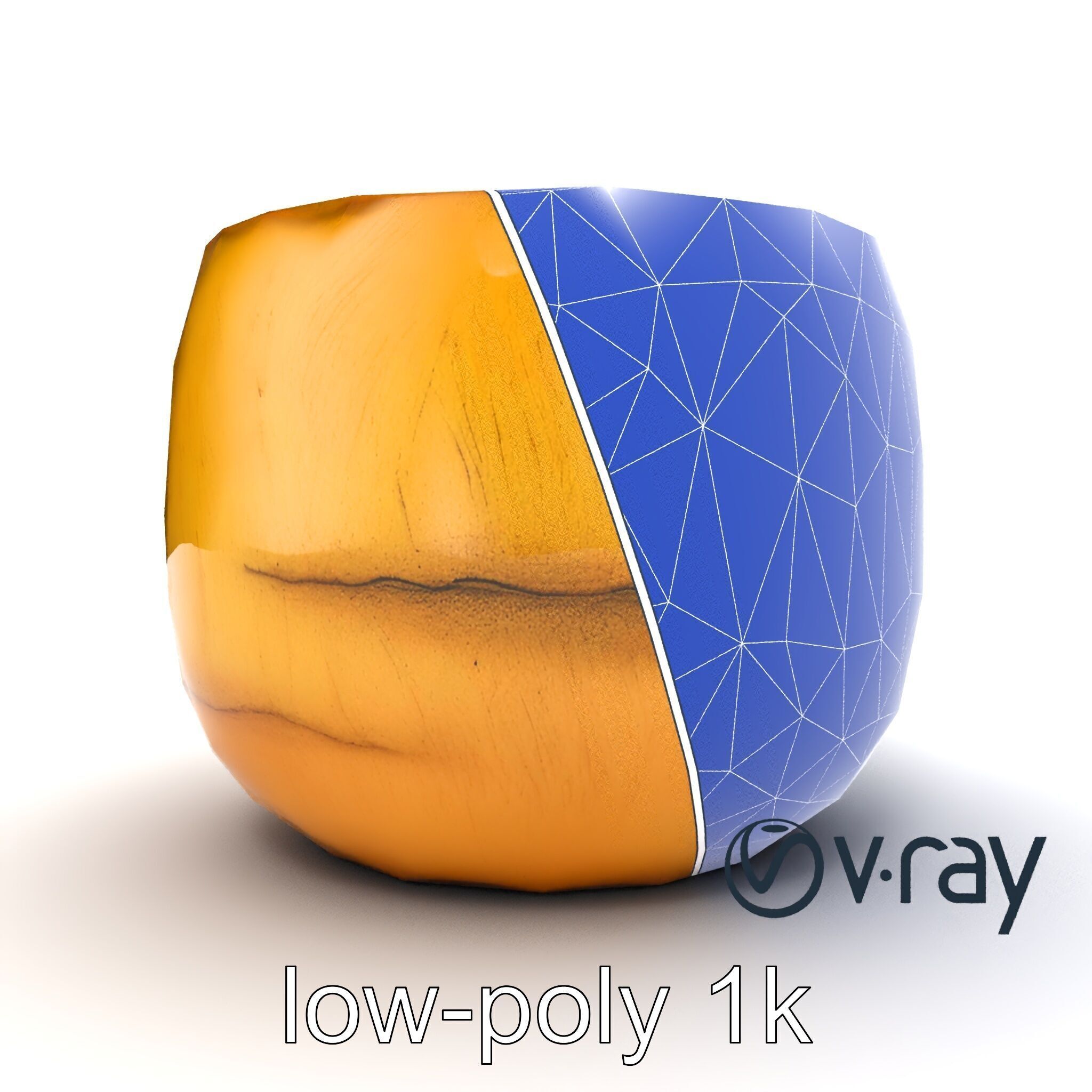 Rustic Symmetrical Candle Holder model pack Low-poly 3D model_23