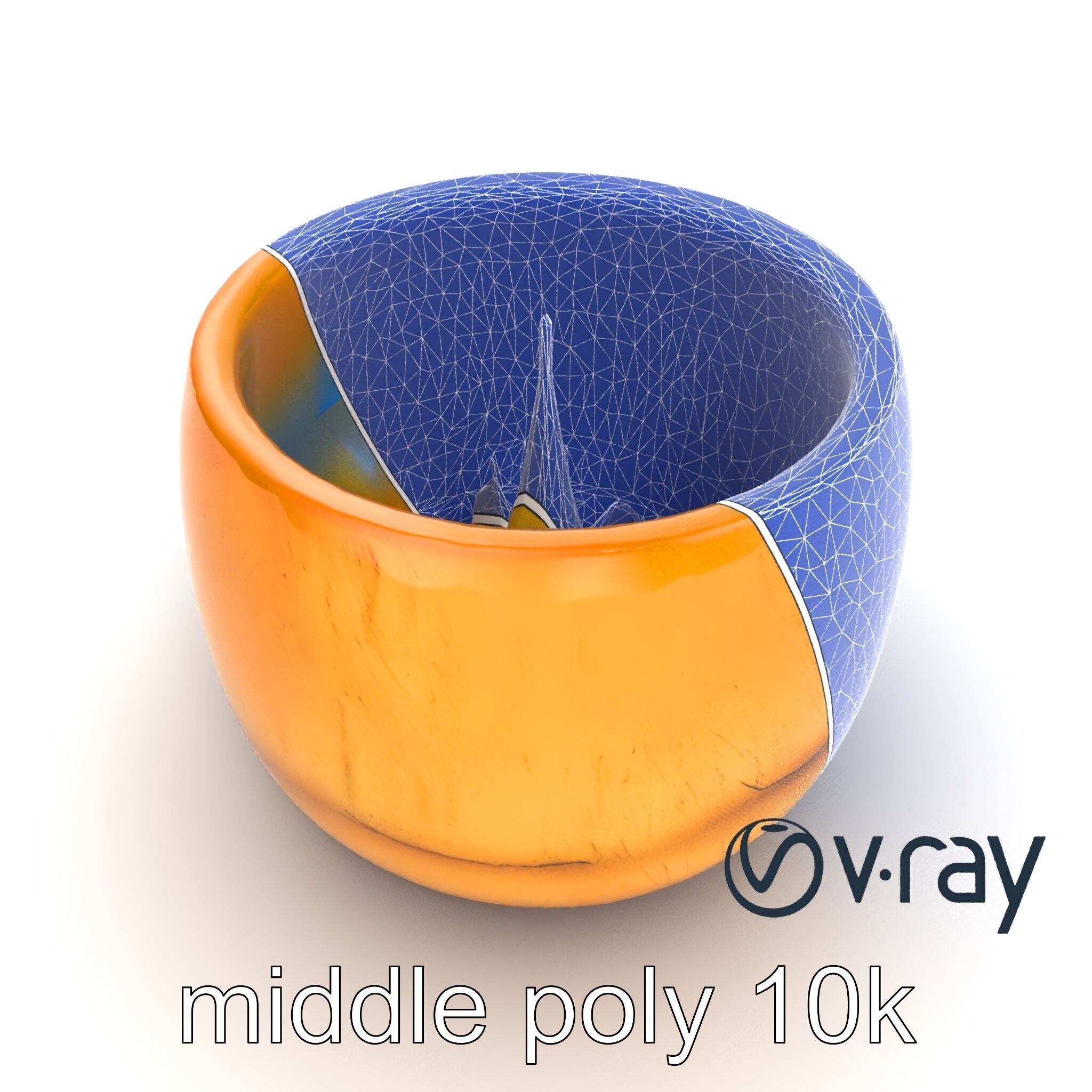 Rustic Symmetrical Candle Holder model pack Low-poly 3D model_29