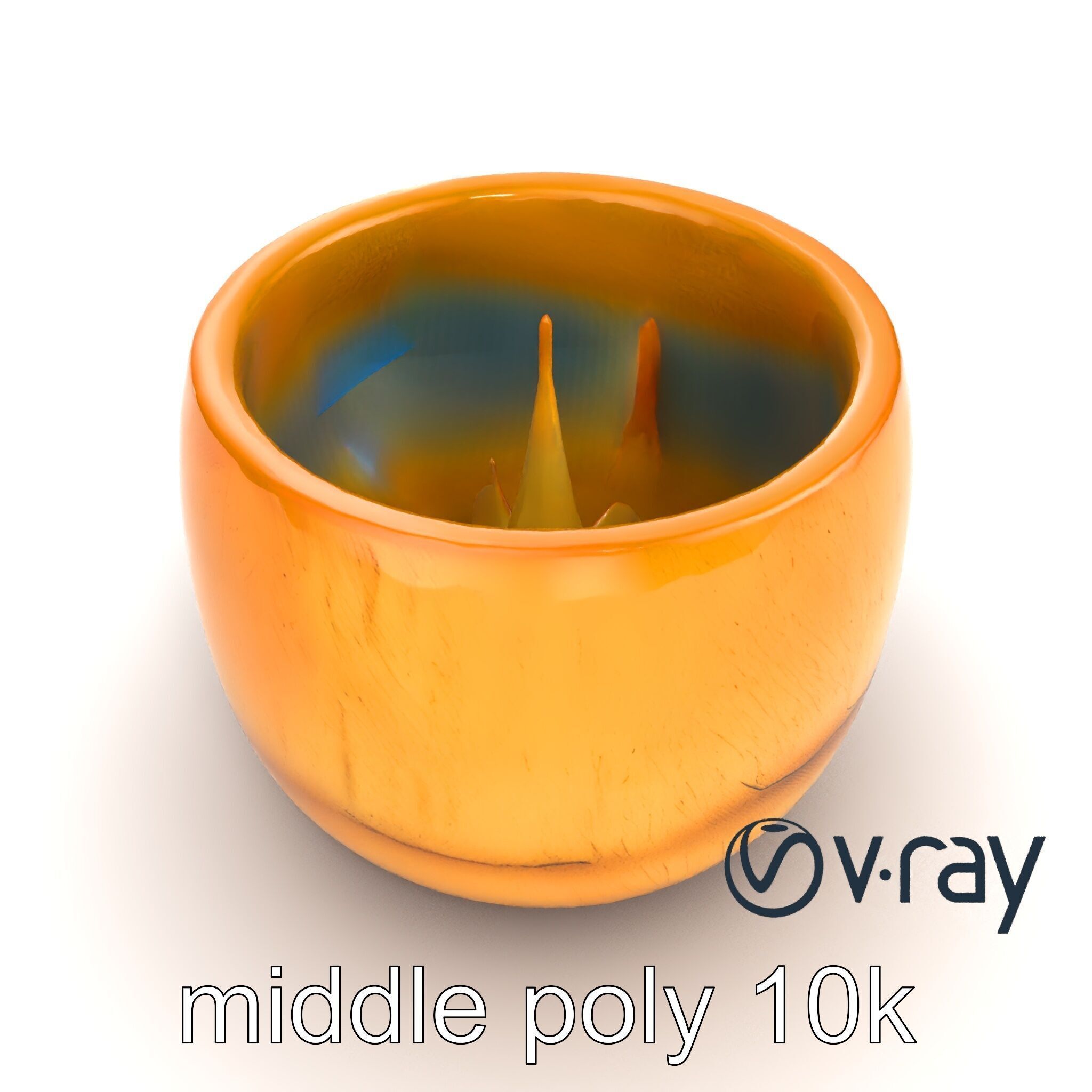 Rustic Symmetrical Candle Holder model pack Low-poly 3D model_20