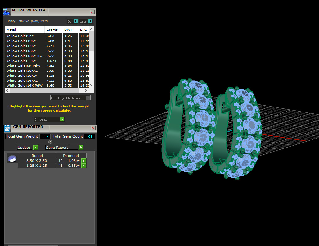 Ring and Earrings set 53648 3D print model_11