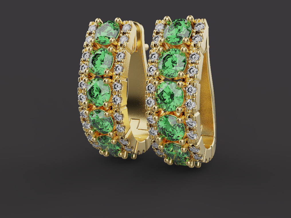 Ring and Earrings set 53648 3D print model_4