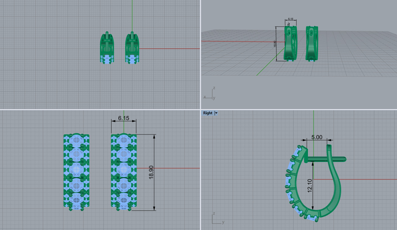 Ring and Earrings set 53648 3D print model_10