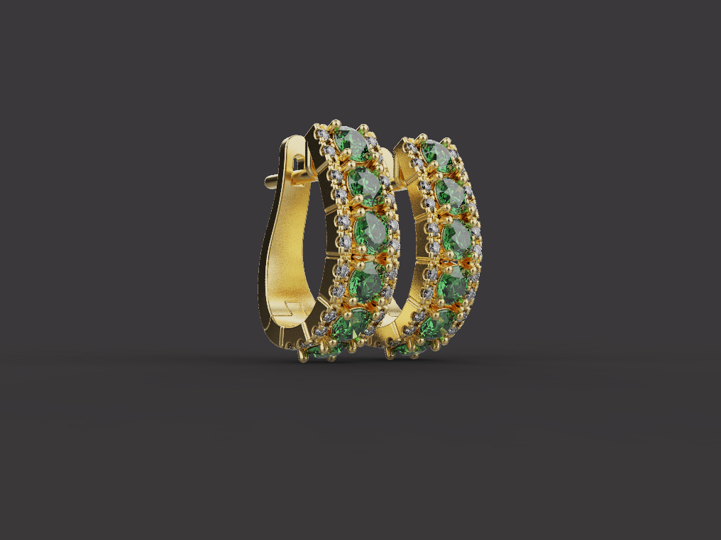 Ring and Earrings set 53648 3D print model_1