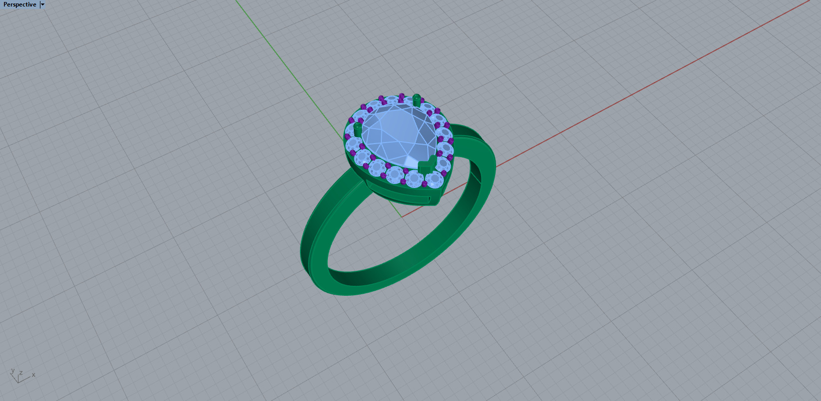 Ring and Studs set 53439 3D print model_9