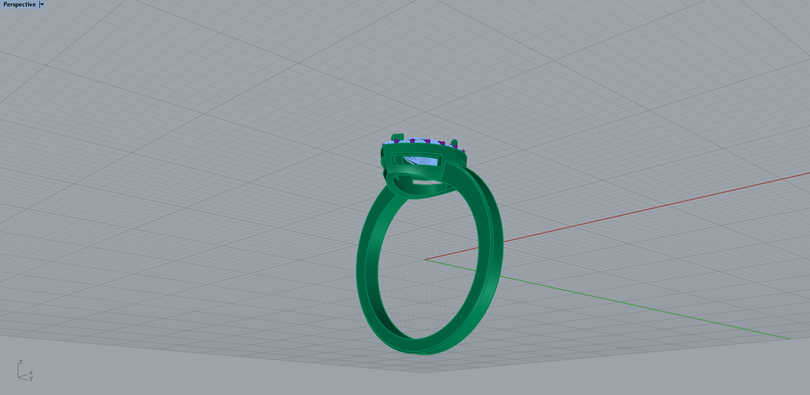 Ring and Studs set 53439 3D print model_10