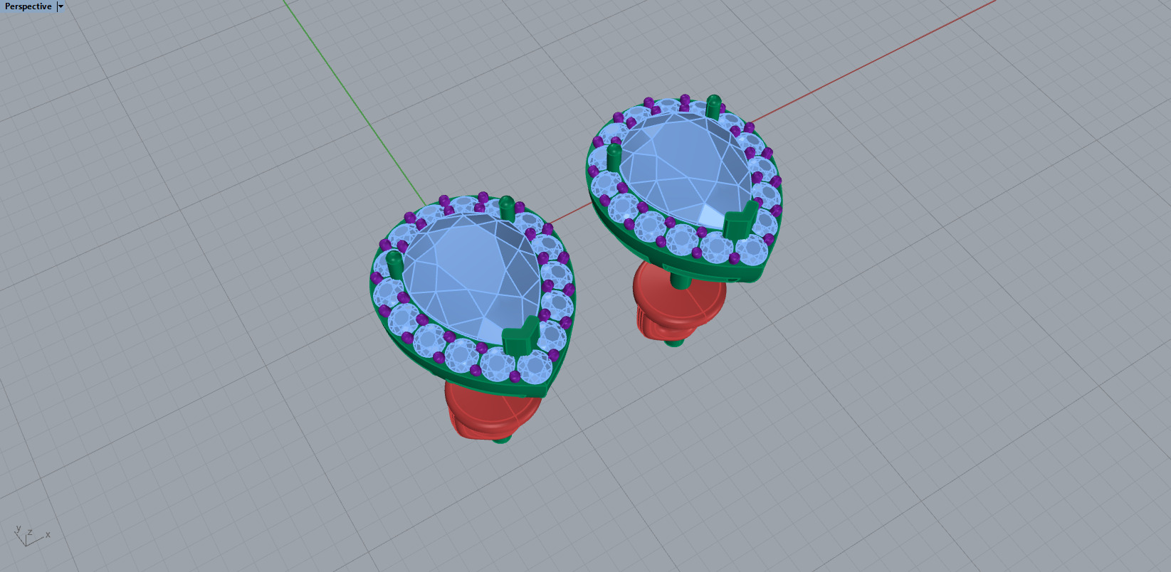 Ring and Studs set 53439 3D print model_13