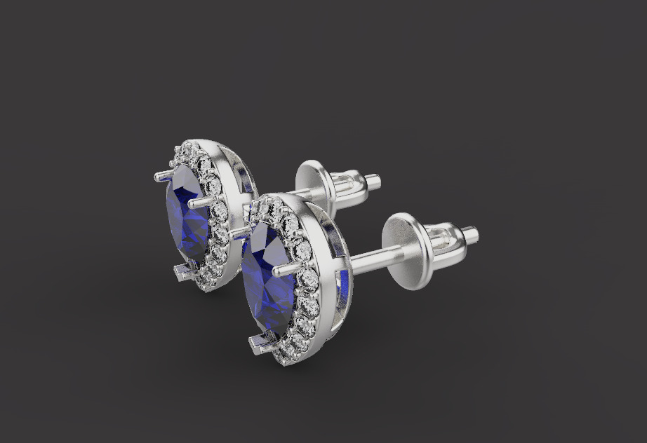 Ring and Studs set 53439 3D print model_1