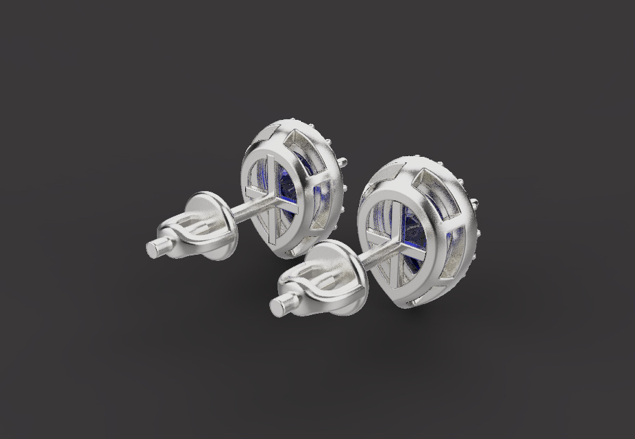 Ring and Studs set 53439 3D print model_3