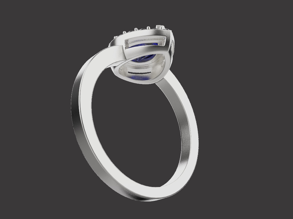 Ring and Studs set 53439 3D print model_6