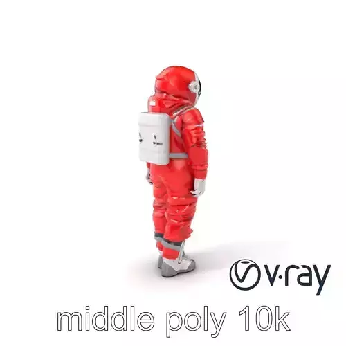 Martian Exploration Suit with High-Tech Features model pack