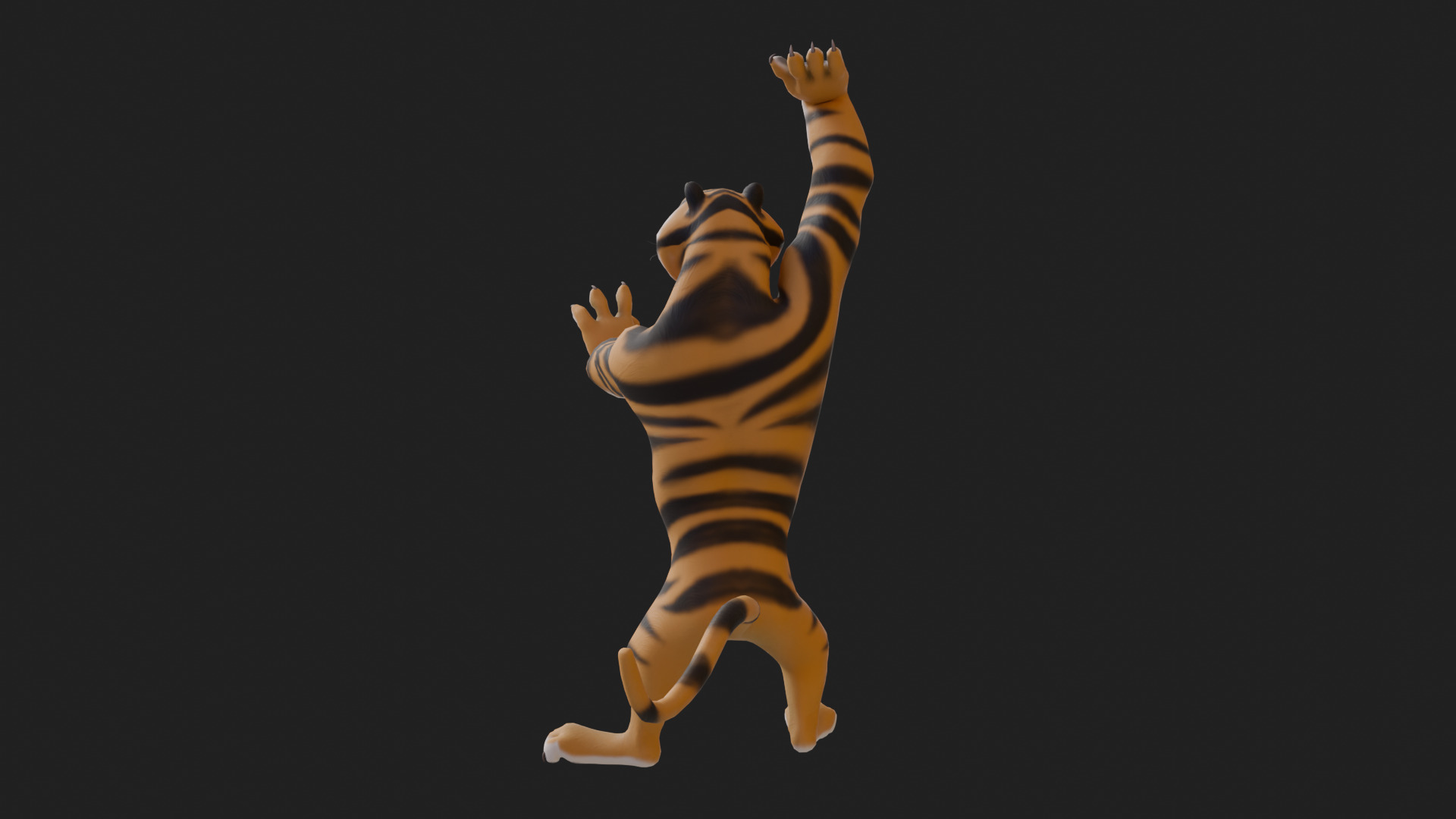 Biped Tiger Rigged Low-poly 3D model_20