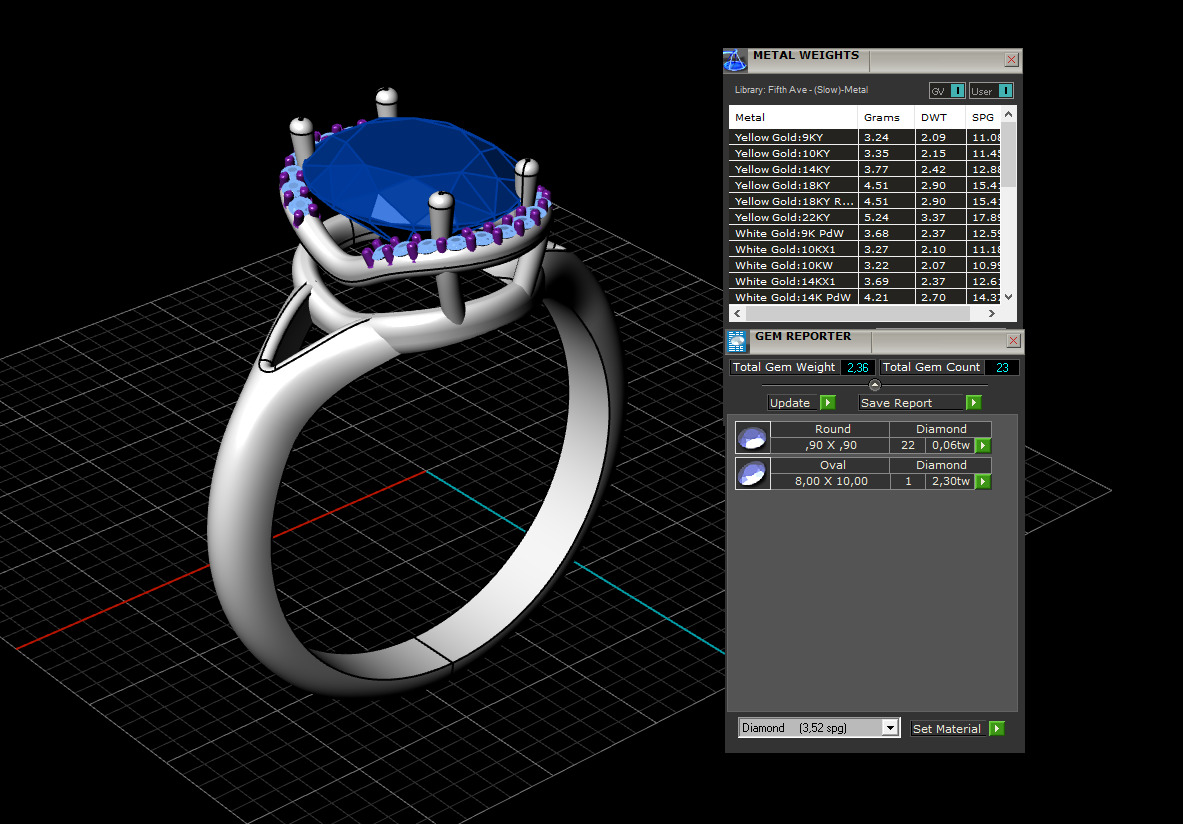 Ring and Earrings set 53263 3D print model_10