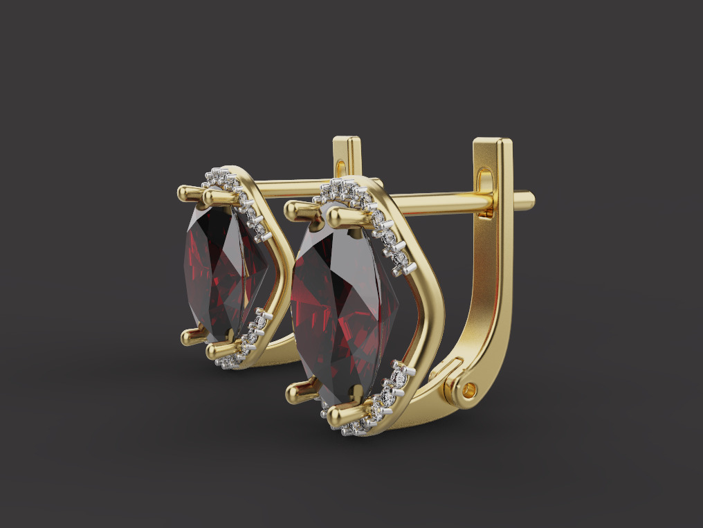 Ring and Earrings set 53263 3D print model_5