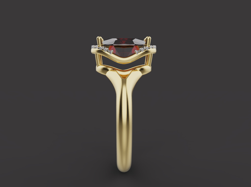 Ring and Earrings set 53263 3D print model_4