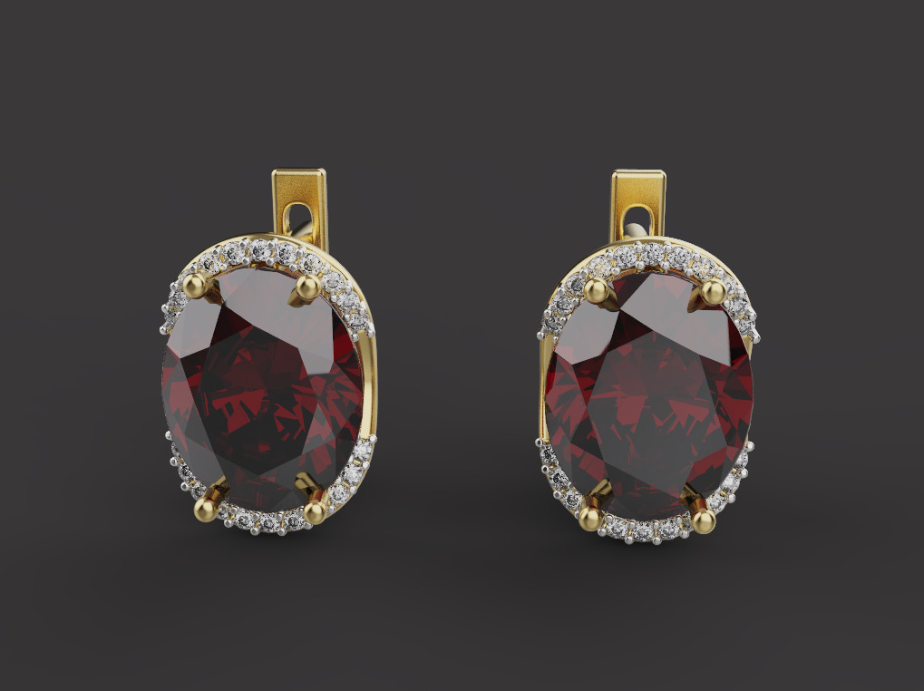 Ring and Earrings set 53263 3D print model_3