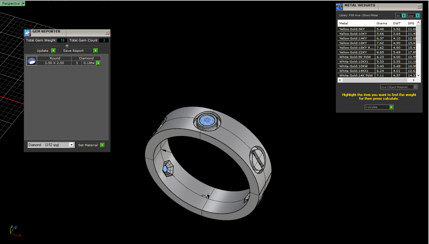 Rings and Earrings set 53258 3D print model_4