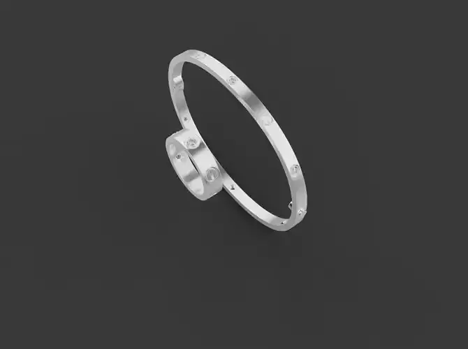 Ring and Bracelet set 53241 3D print model