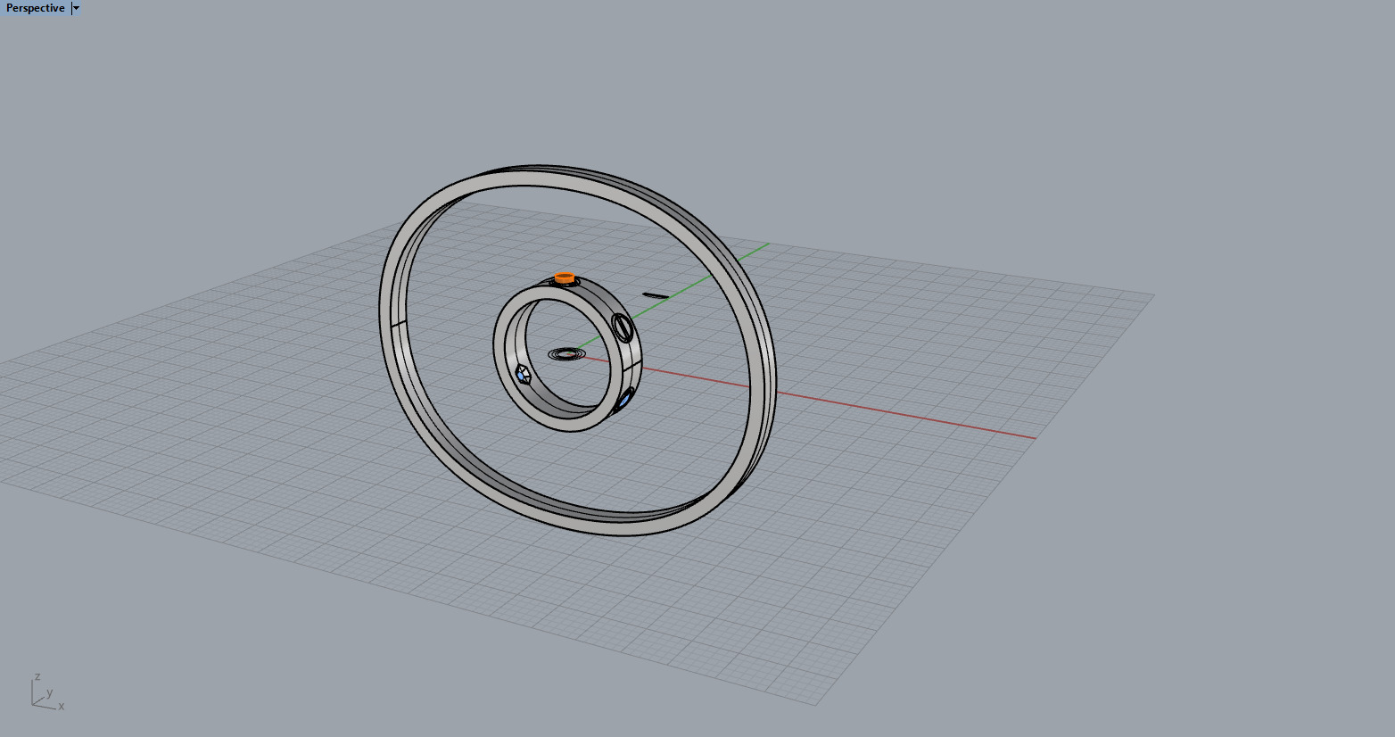 Ring and Earrings set 53240 3D print model_3