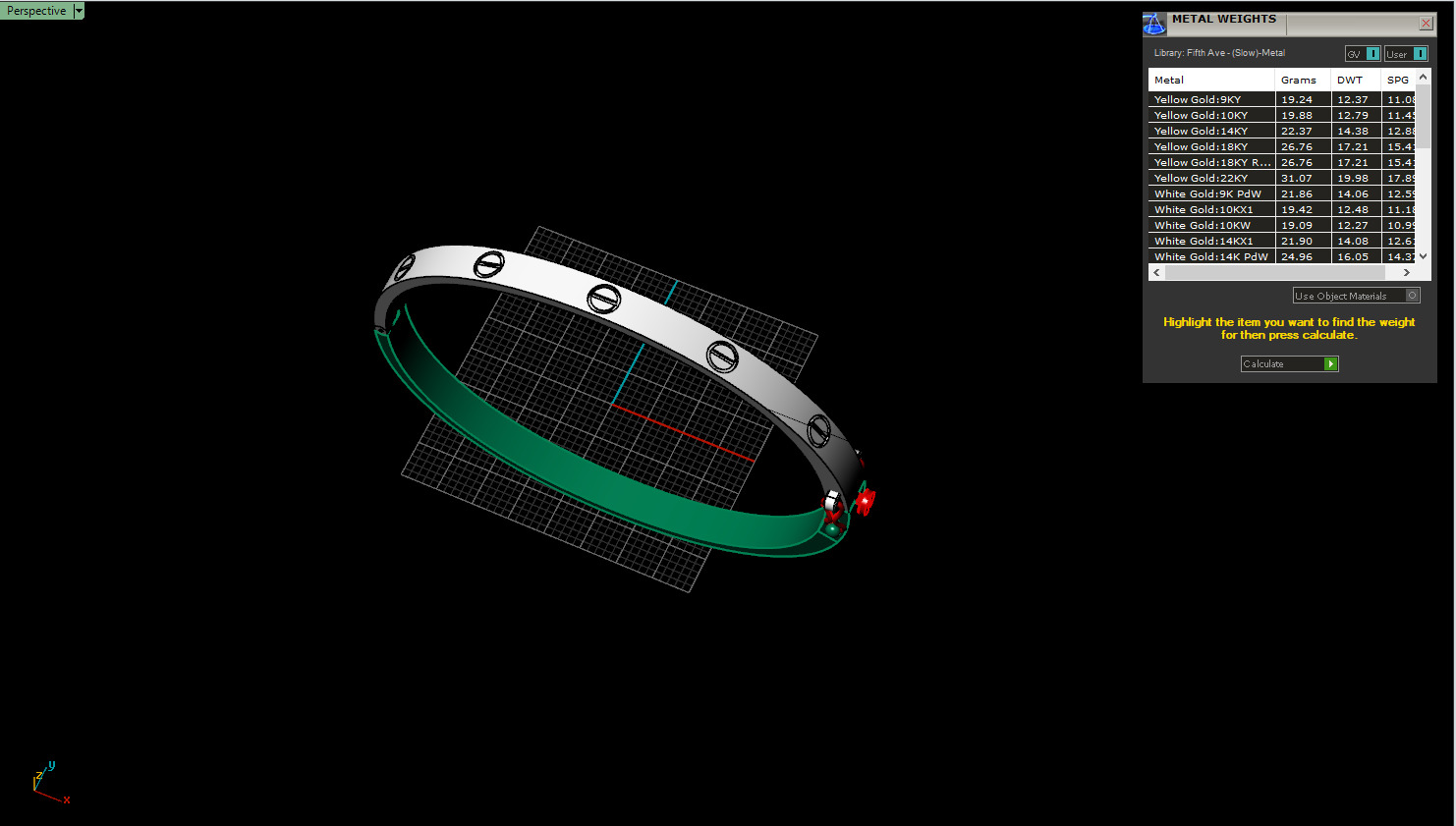 Ring Bracelet and Earrings set 53220 3D print model_15