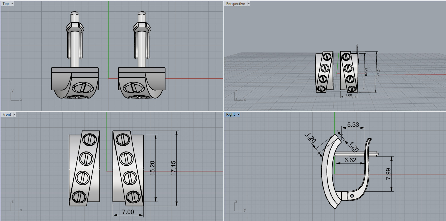 Ring Bracelet and Earrings set 53220 3D print model_11