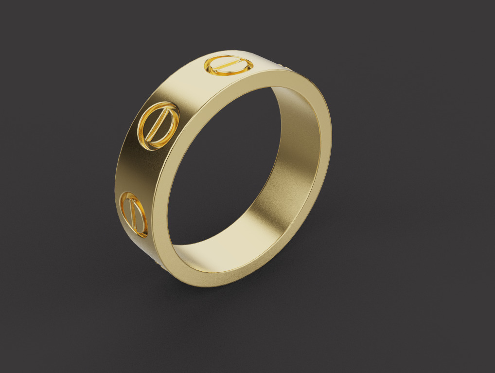 Ring Bracelet and Earrings set 53220 3D print model_3