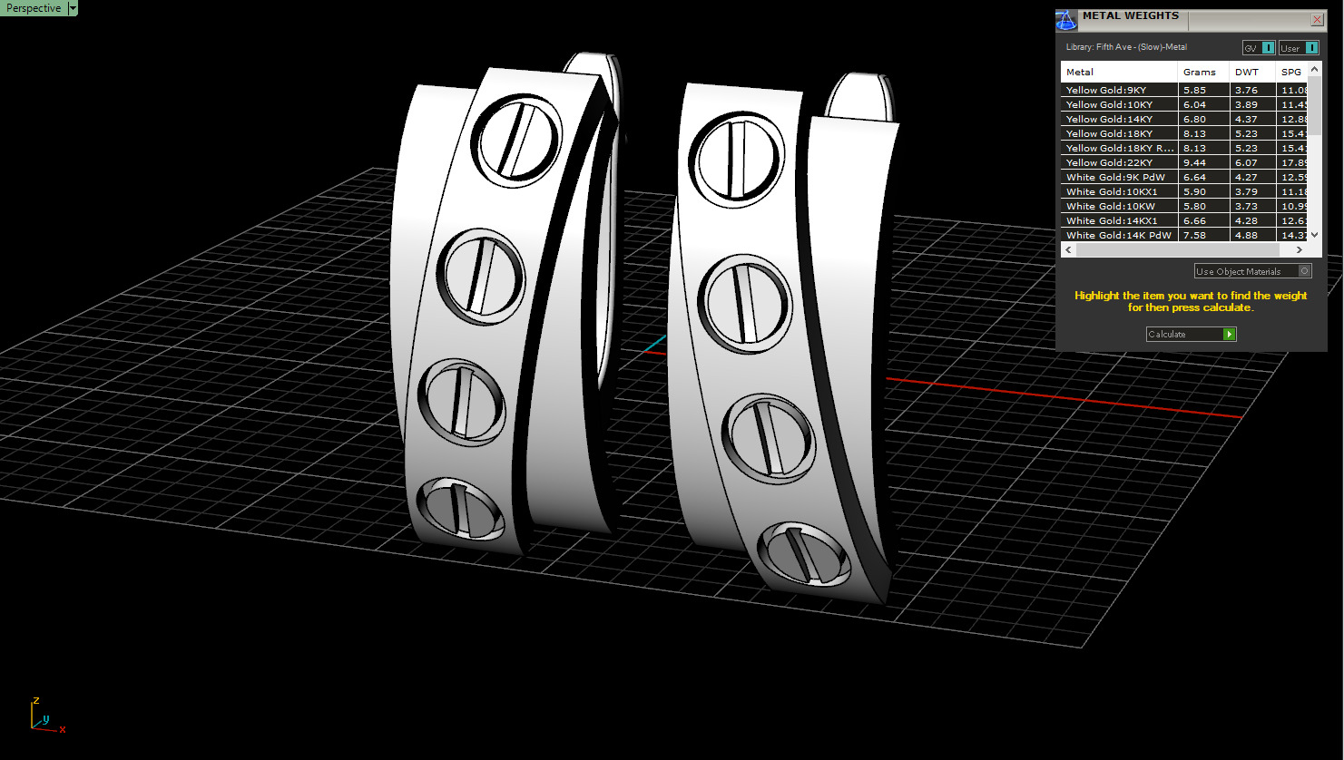 Ring Bracelet and Earrings set 53220 3D print model_16