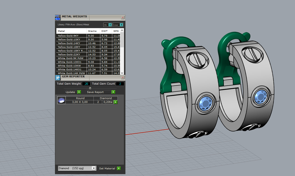 Ring and Earrings set 52774 3D print model_8