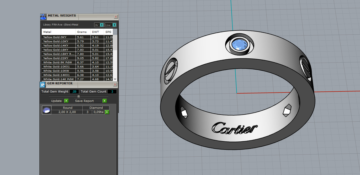 Ring and Earrings set 52774 3D print model_7