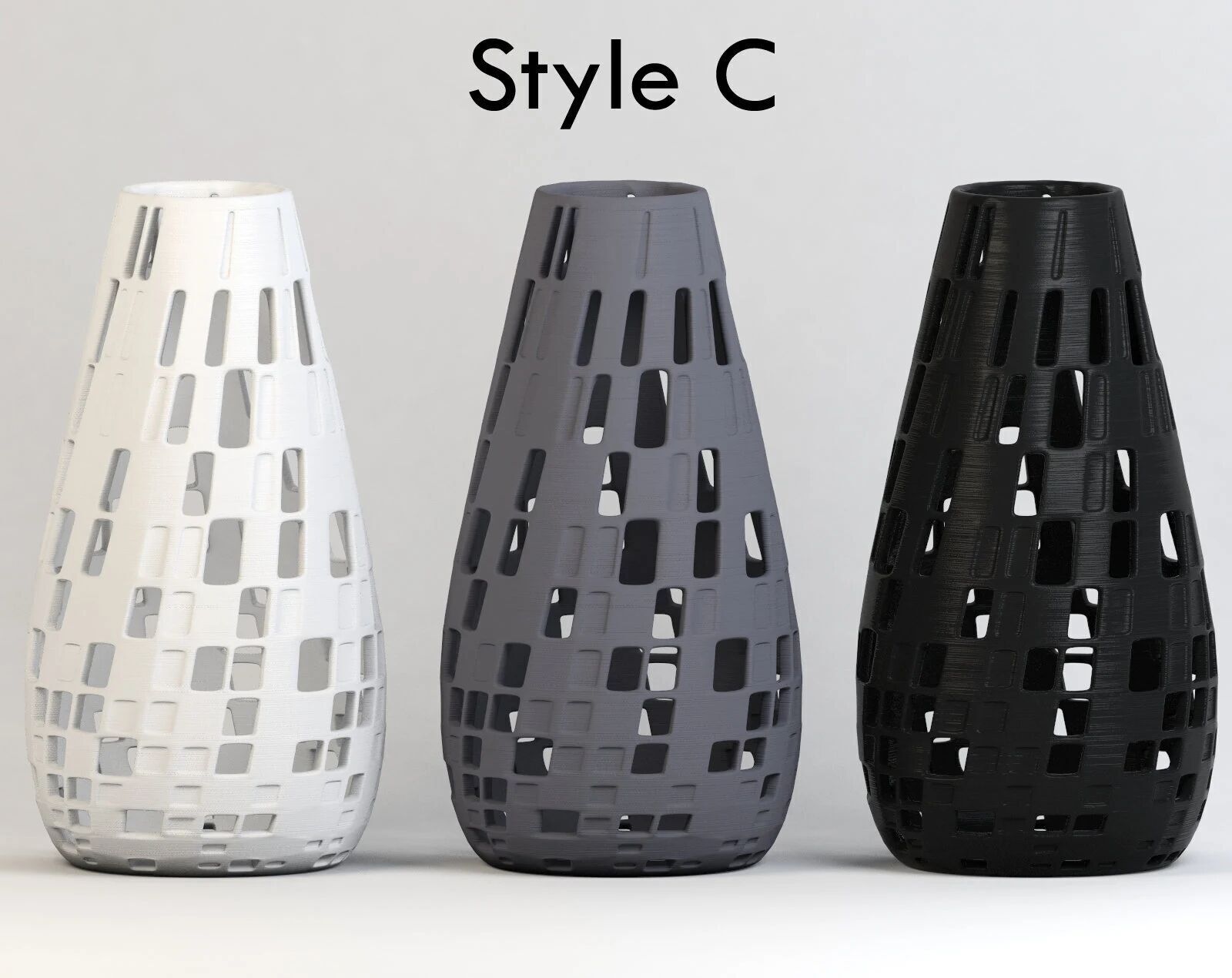 3D Printable STL - Mesh Vase Design to Decorate Pet Bottles 3D print model_5