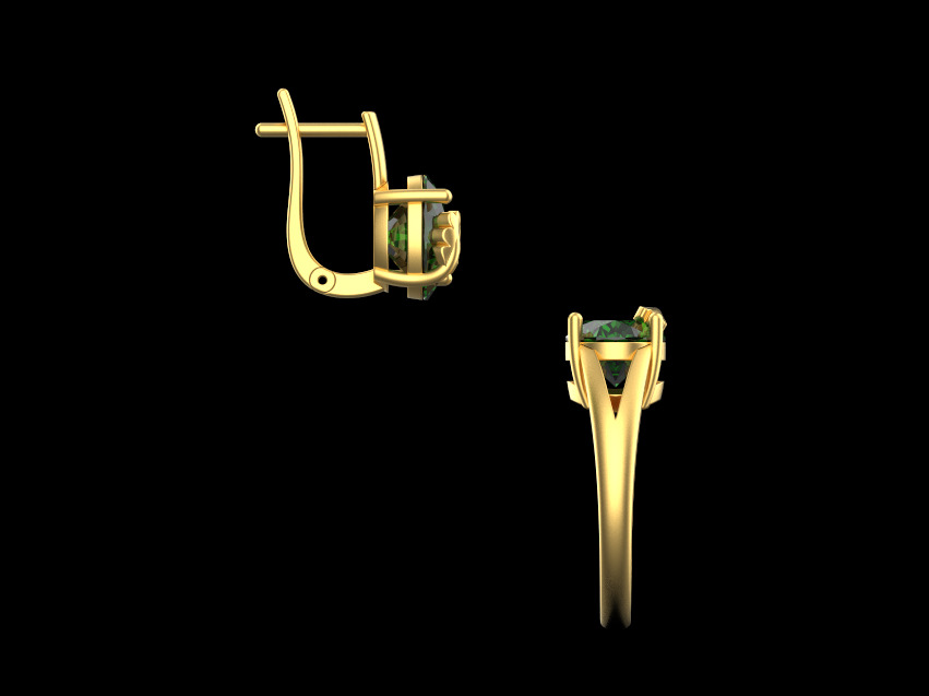 Ring and Earrings set 52581 3D print model_3