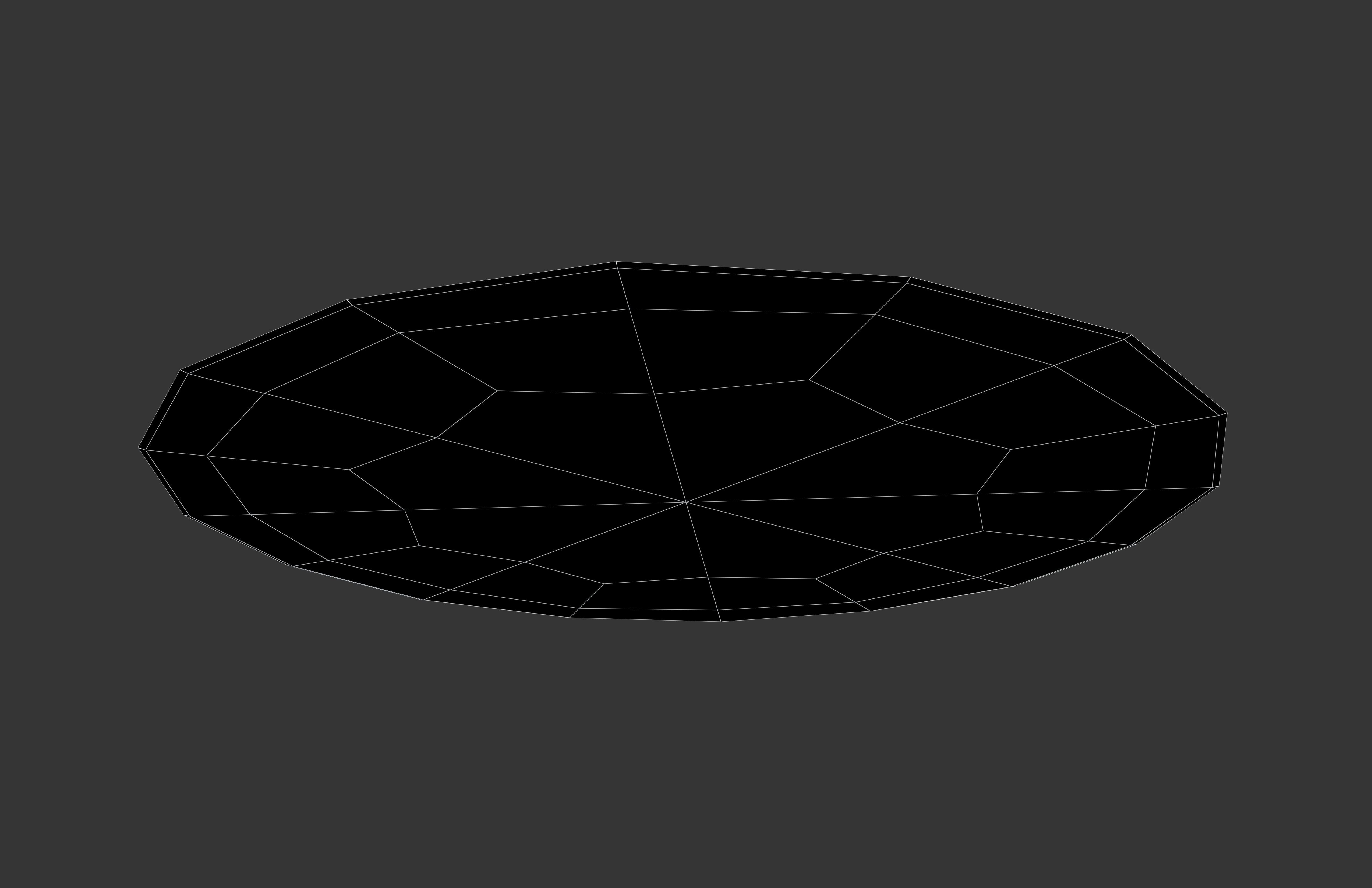 Mount Fuji v1 002 Low-poly 3D model_7