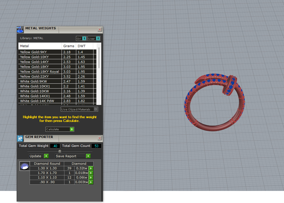 Nail Bracelet and Ring set 51950 3D print model_10