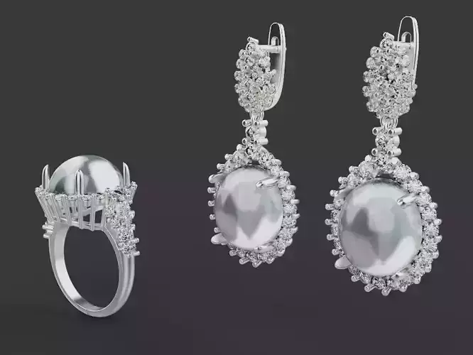 Ring and Earrings set 51892