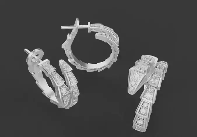 Serpent Ring and Earrings set 51825