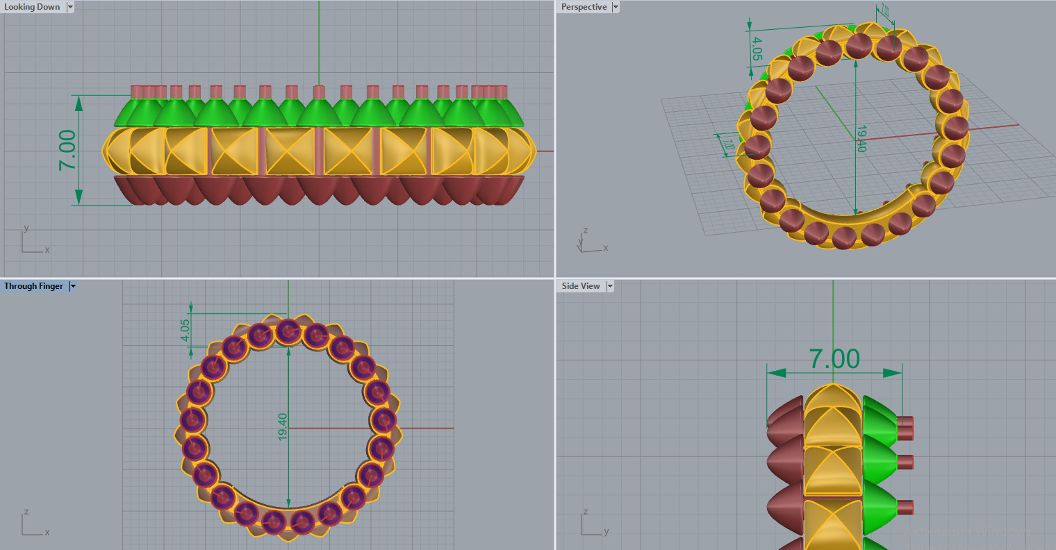 Ring and Earrings set 51654 3D print model_4