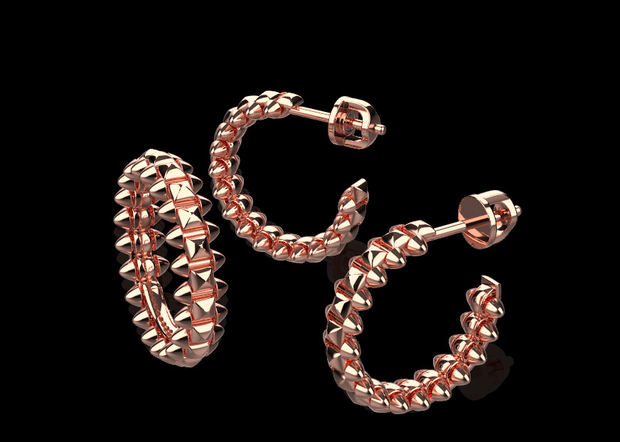 Ring and Earrings set 51654 3D print model_2