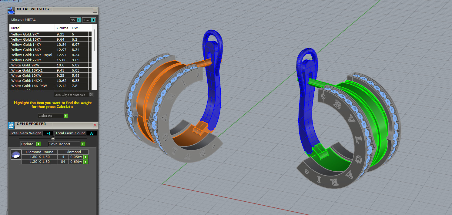 Ring and Earrings set 51530 3D print model_10