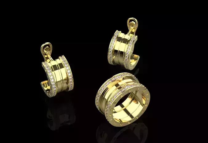 Ring and Earrings set 51530
