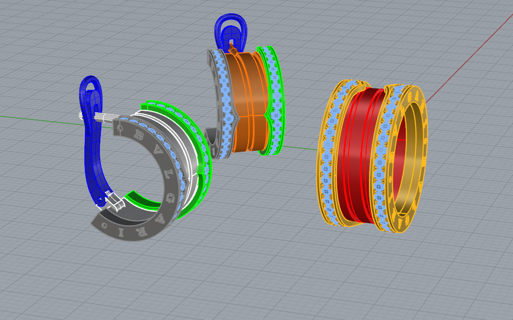 Ring and Earrings set 51530 3D print model_4
