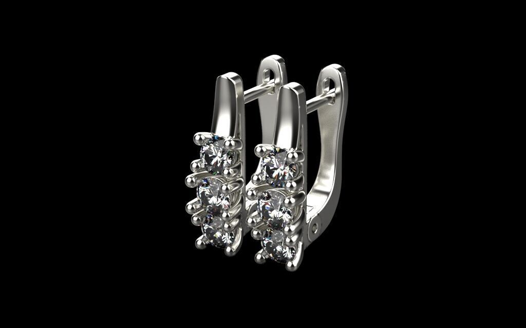 Ring and Earrings set 50983 3D print model_3