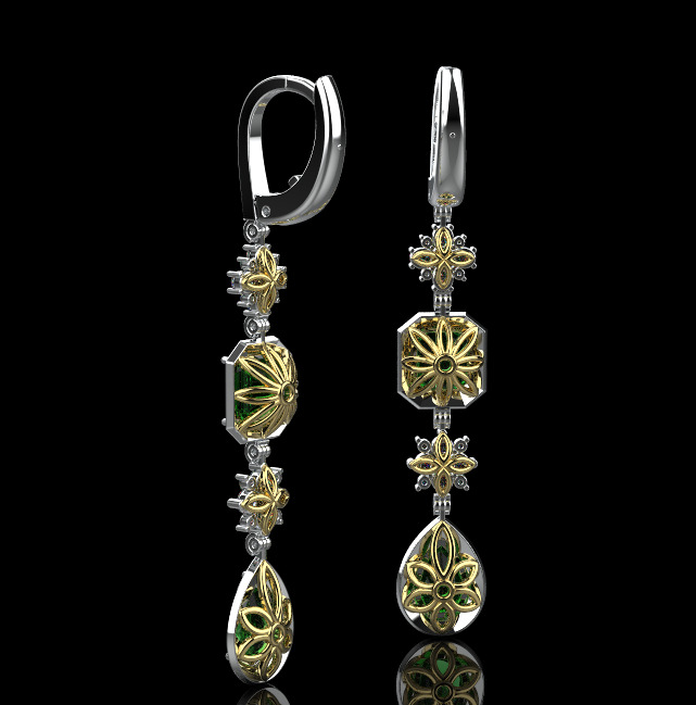 Ring and Earrings set 50950 3D print model_3